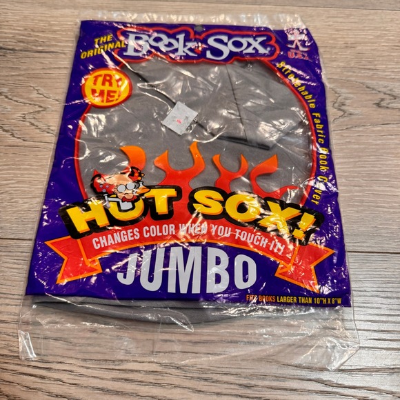 Book Sox Hot‎ Sox! Jumbo Stretchable Fabric Book Cover Color Changing - Picture 1 of 4